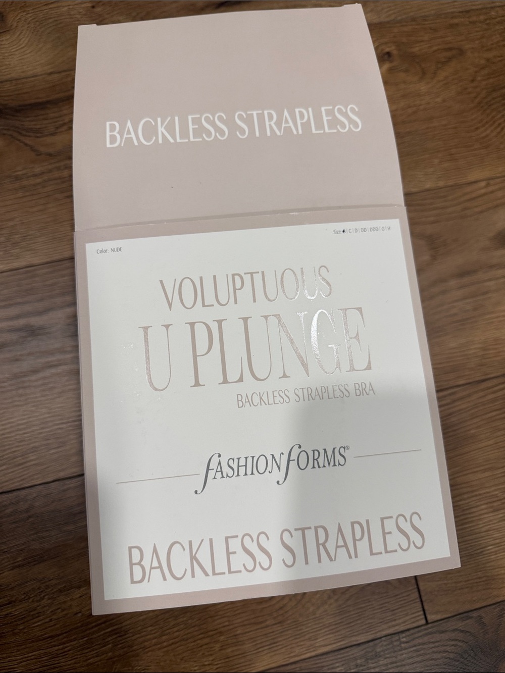 Fashion Forms Backless Strapless U-Plunge Bra - Nude Blush